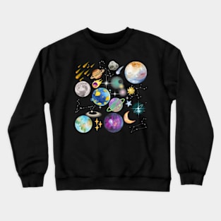 Galactic Collage Crewneck Sweatshirt